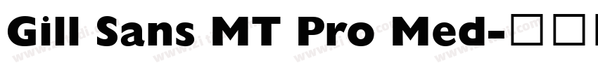 Gill Sans MT Pro Med字体转换
